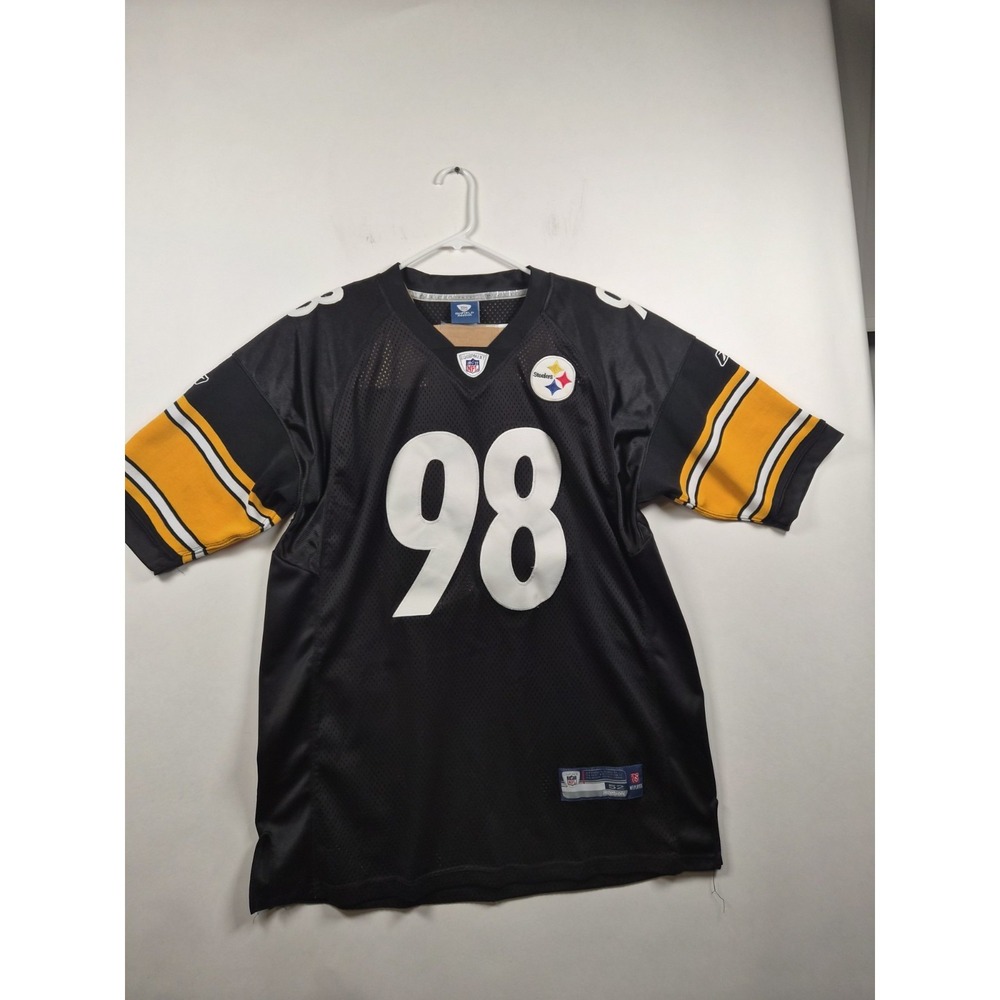 Casey Hampton Pittsburgh Steelers Reebok Authentic On-Field Jersey Size 52